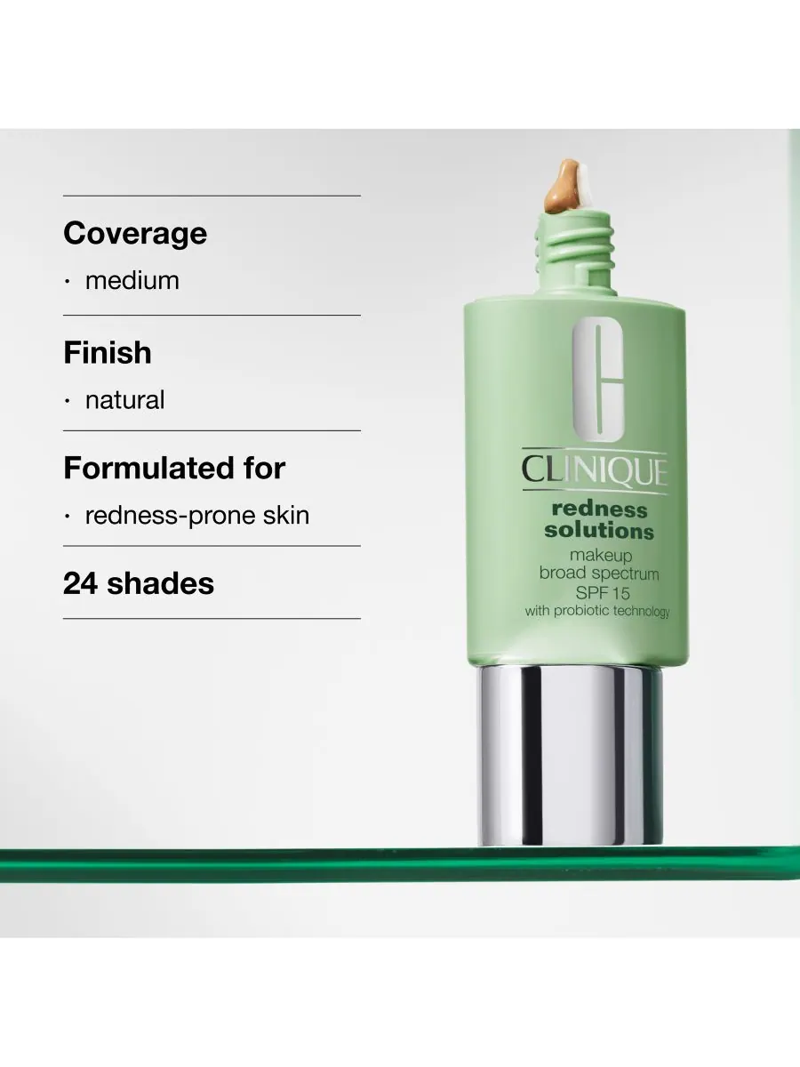 Тональный крем Redness Solutions с широким спектром защиты SPF 15 и пробиотической технологией, 30 — изображение 3 из 6