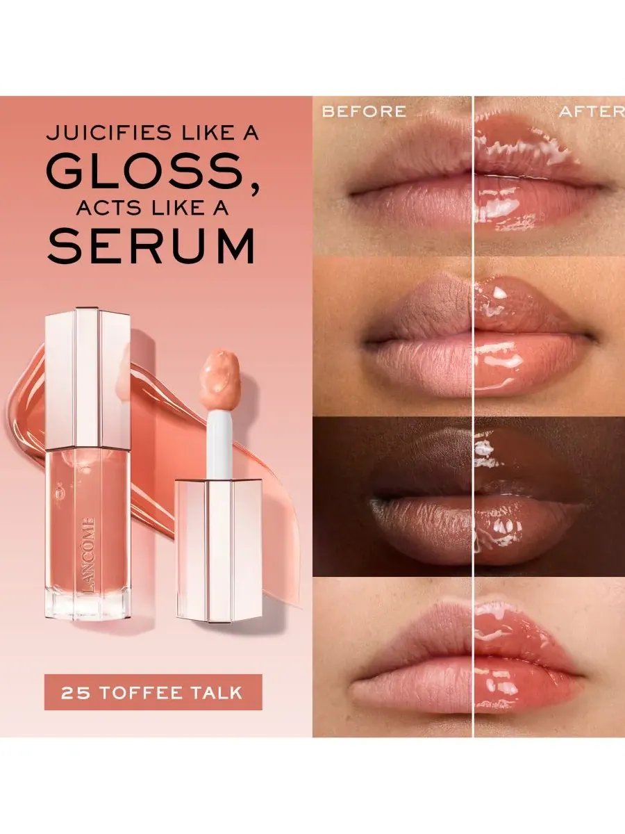 Lip Idôle JuicyTreat Lip Oil Gloss Lancôme, 25 Toffee Talk — изображение 3 из 10