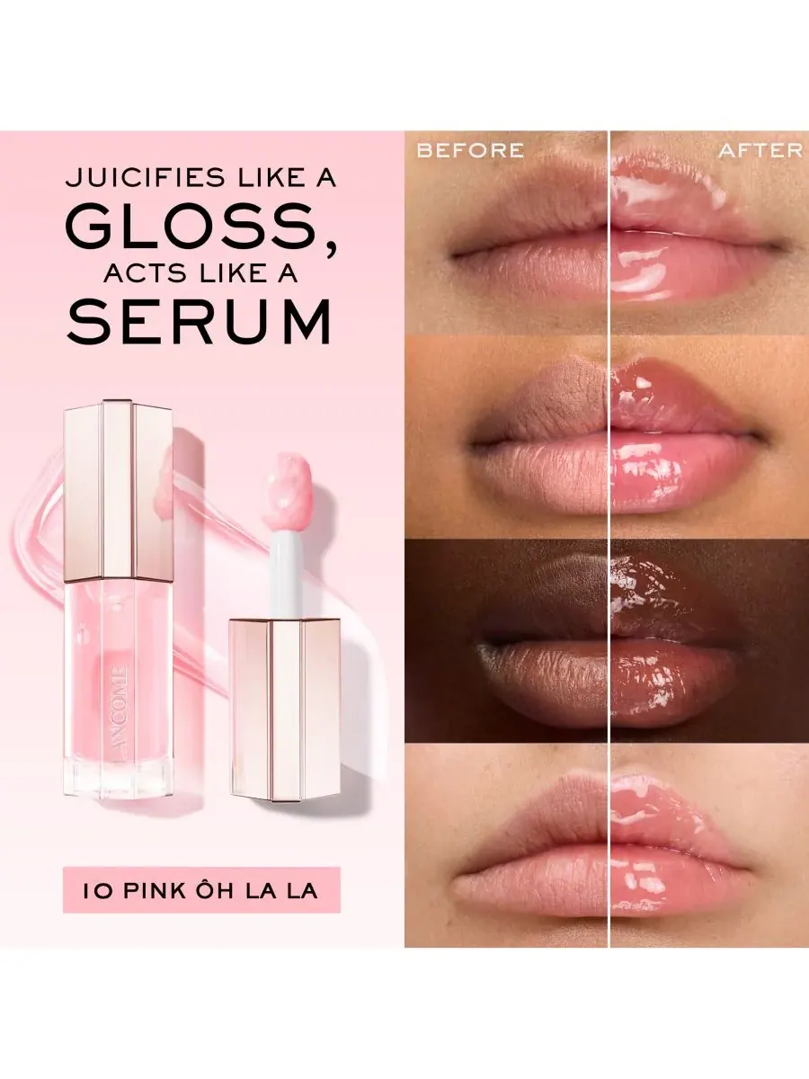 Lip Idôle JuicyTreat Lip Oil Gloss Lancôme, 60 Million-Dollar Berry — изображение 7 из 10