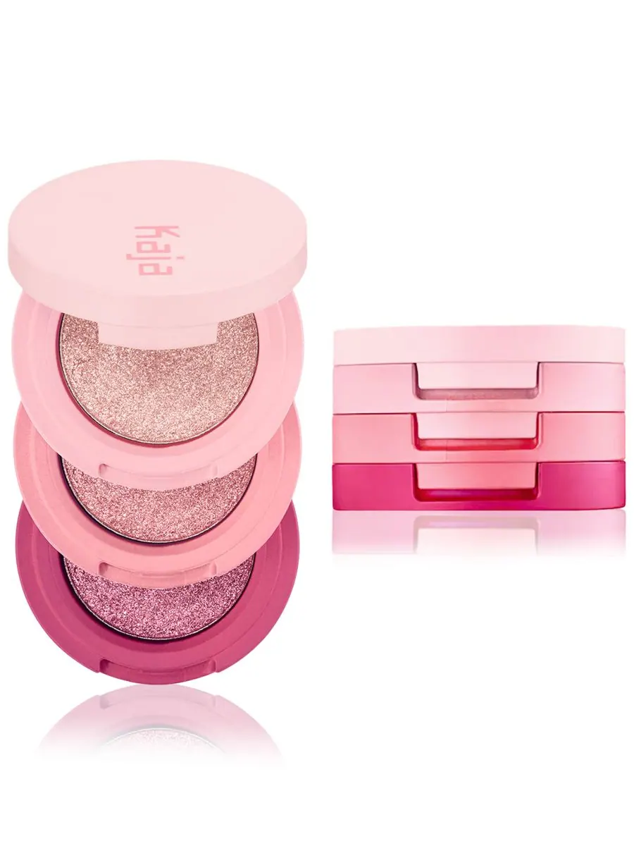 Набор из трех упругих теней для век Eye Bento Bouncy Eyeshadow Trio, 0,03 унции Kaja — розовый