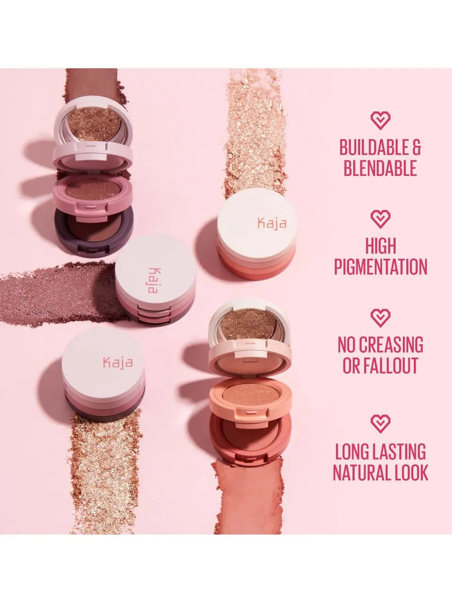 Набор из трех упругих теней для век Eye Bento Bouncy Eyeshadow Trio, 0,03 унции Kaja — изображение 5 из 5