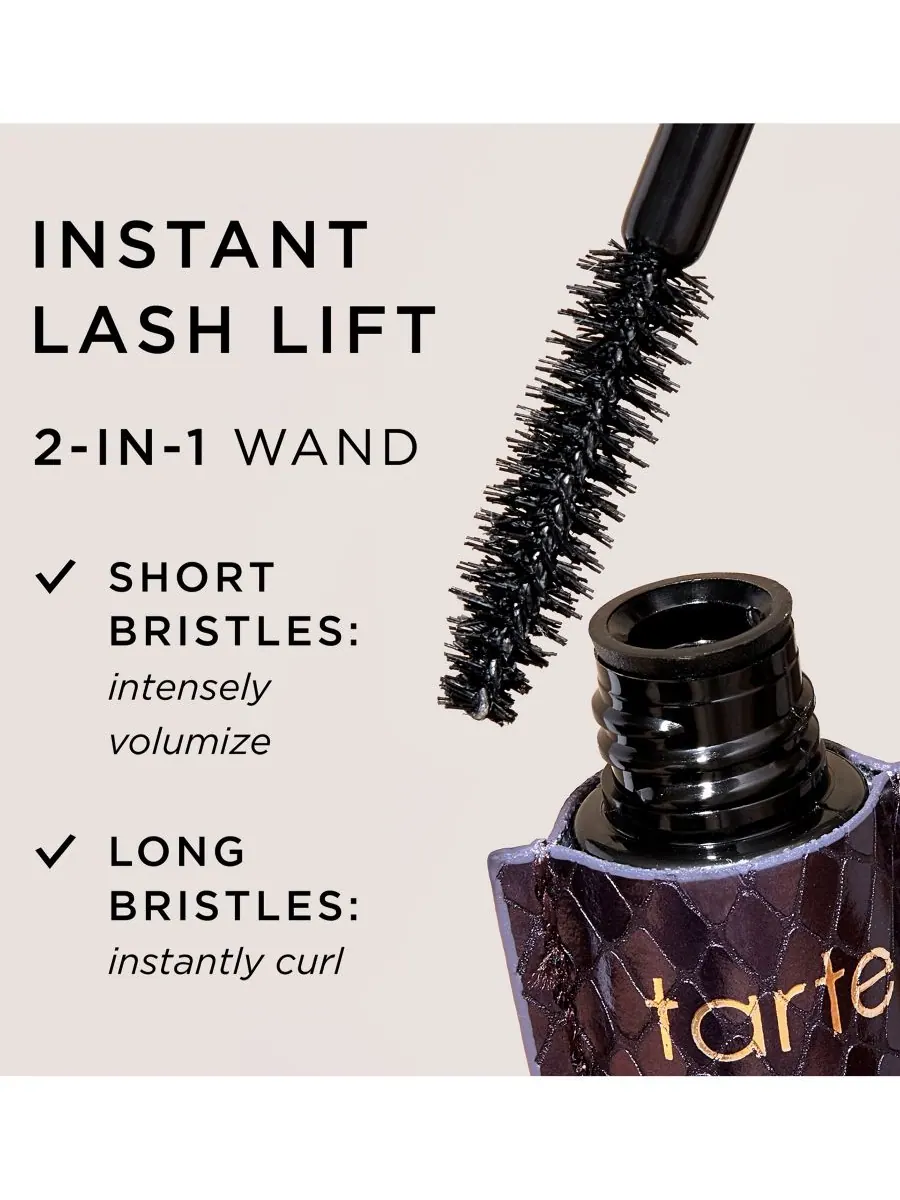 Водостойкая тушь для ресниц 4-в-1 Lights, Camera, Splashes Tarte — изображение 5 из 6