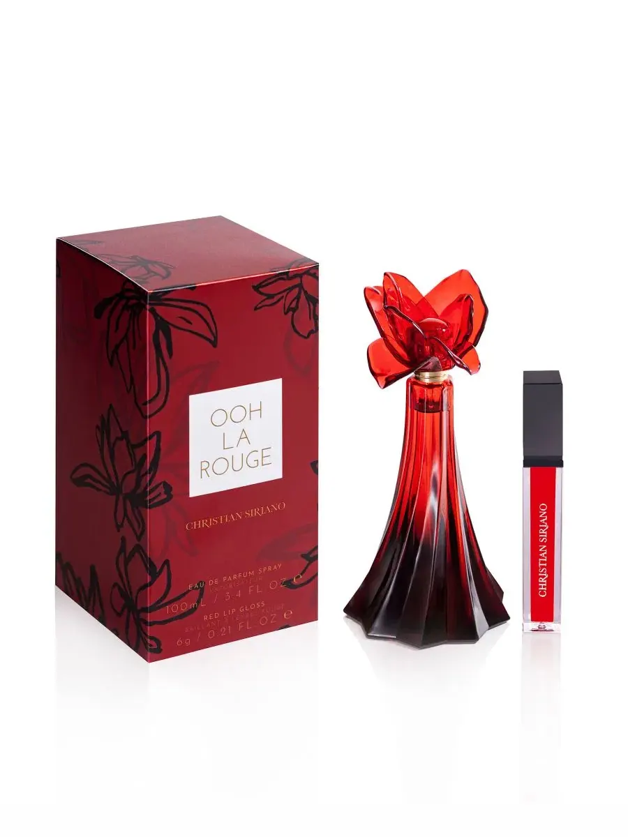 Парфюмерная вода Ooh La Rouge с блеском для губ Christian Siriano, 100 мл — изображение 1 из 5