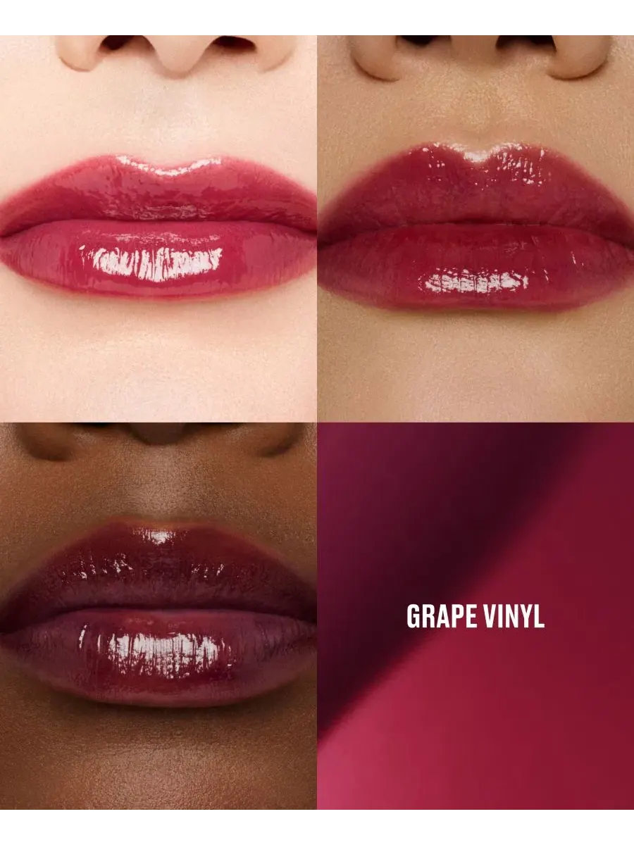 Тинт для губ MAC Lustreglass Stained Glass Lip Tint, Grape Vinyl — изображение 3 из 7