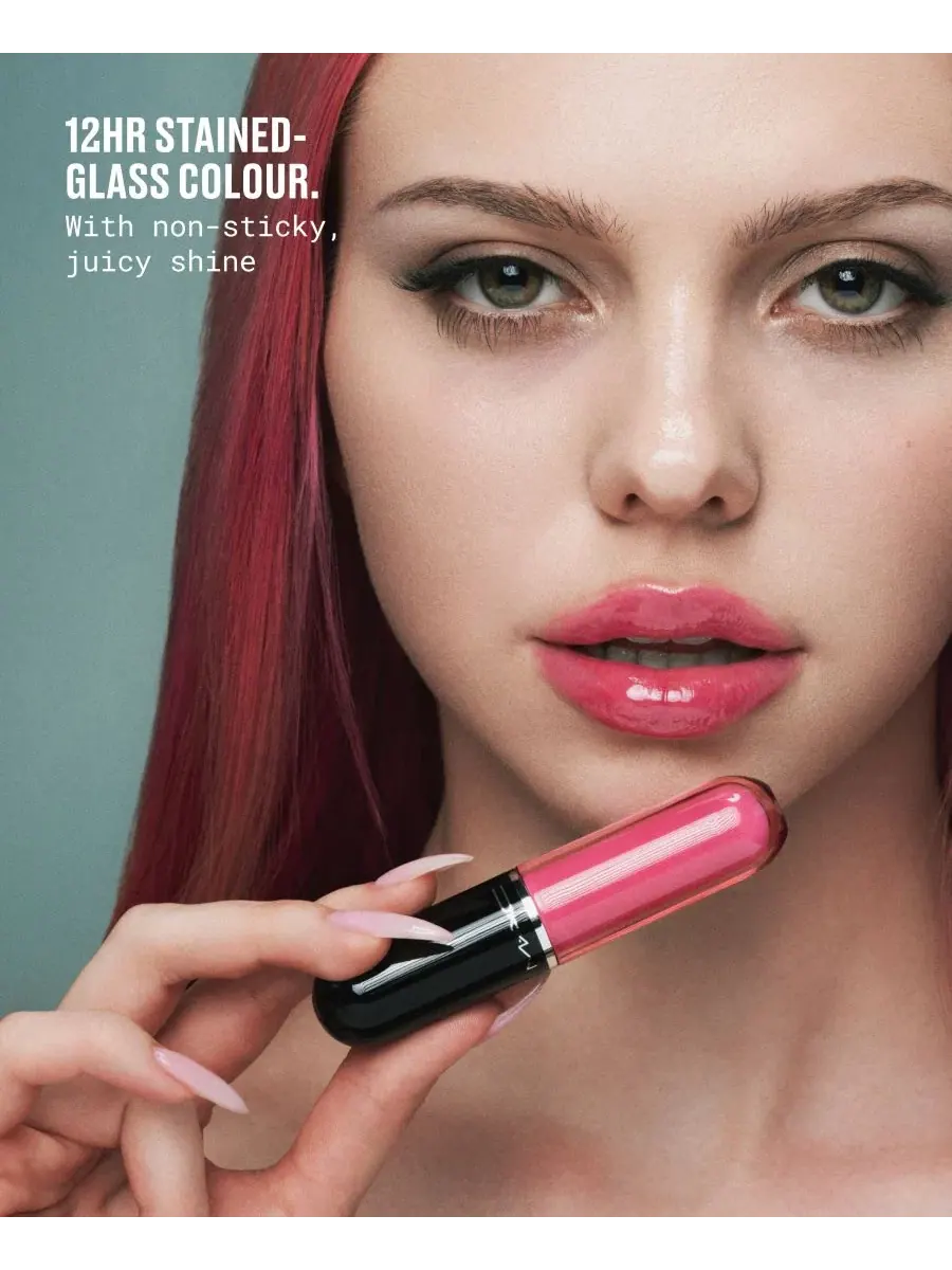 Тинт для губ MAC Lustreglass Stained Glass, полный размер, Trinket — изображение 5 из 7