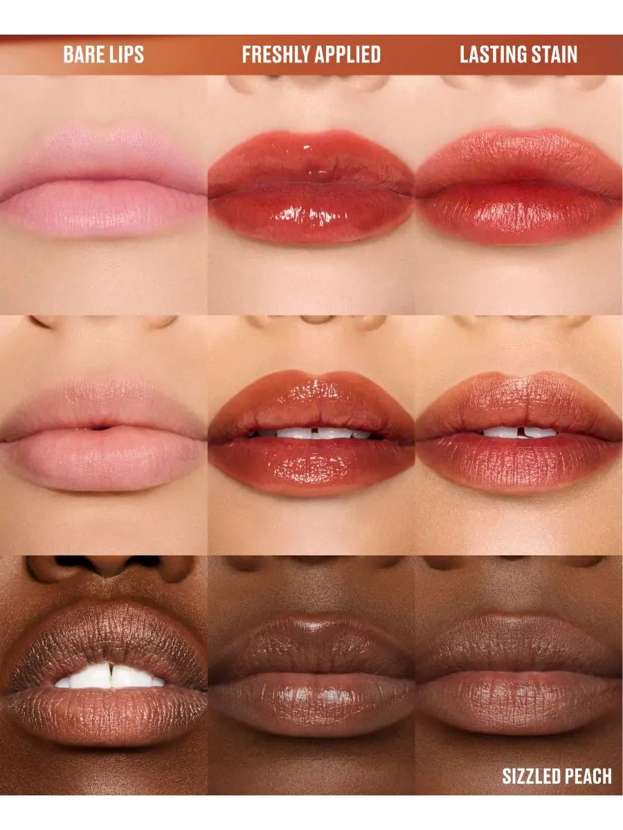 Тинт для губ MAC Lustreglass Stained Glass Lip Tint, Sizzled Peach — изображение 4 из 7