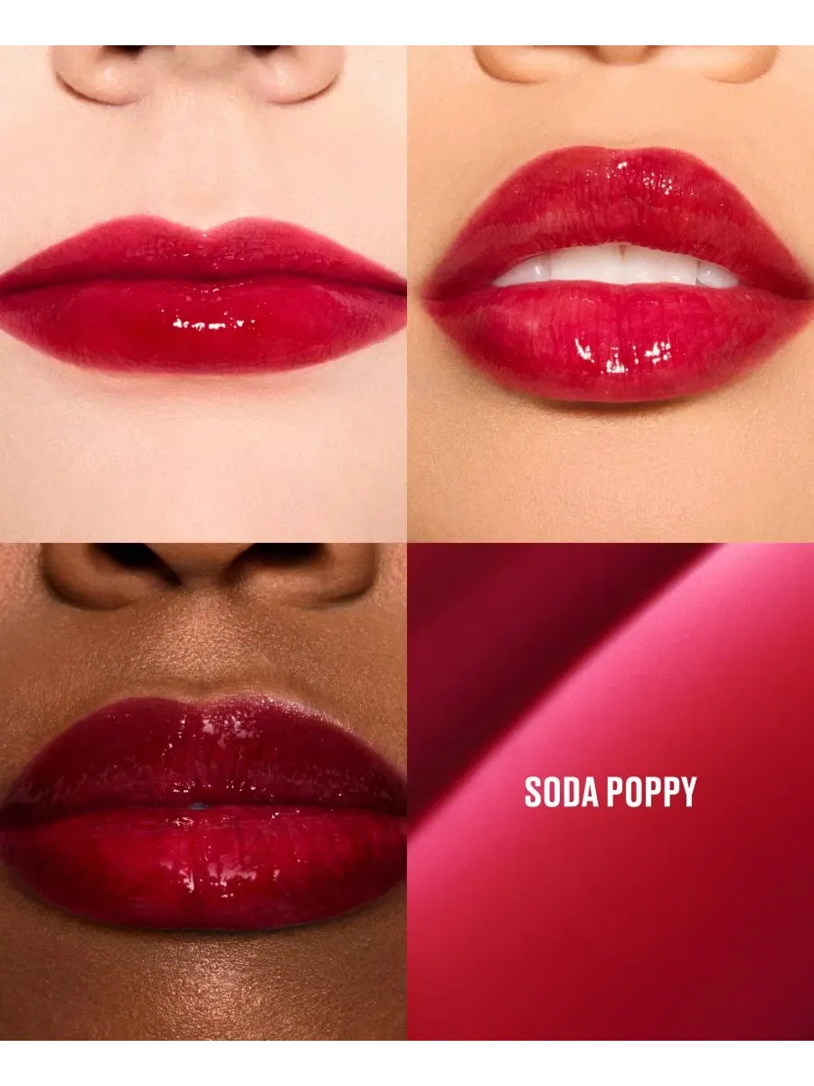 Тинт для губ MAC Lustreglass Stained Glass, Soda Poppy — изображение 3 из 7