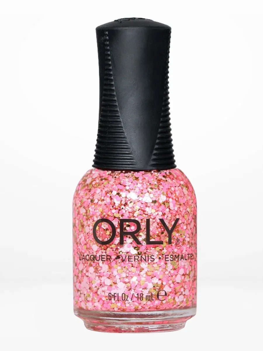 Лак для ногтей ORLY, 18 мл, с блестками — золотистый