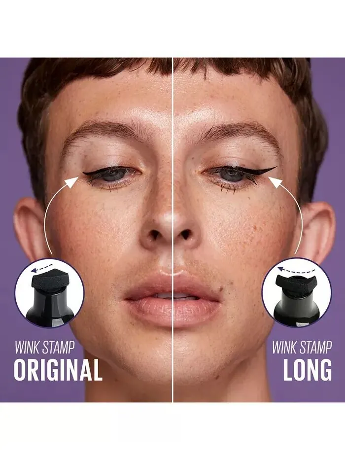 Wink Stamp Оригинальная водонепроницаемая подводка для глаз с крылышками, штамп и ручка Kaja — изображение 6 из 8