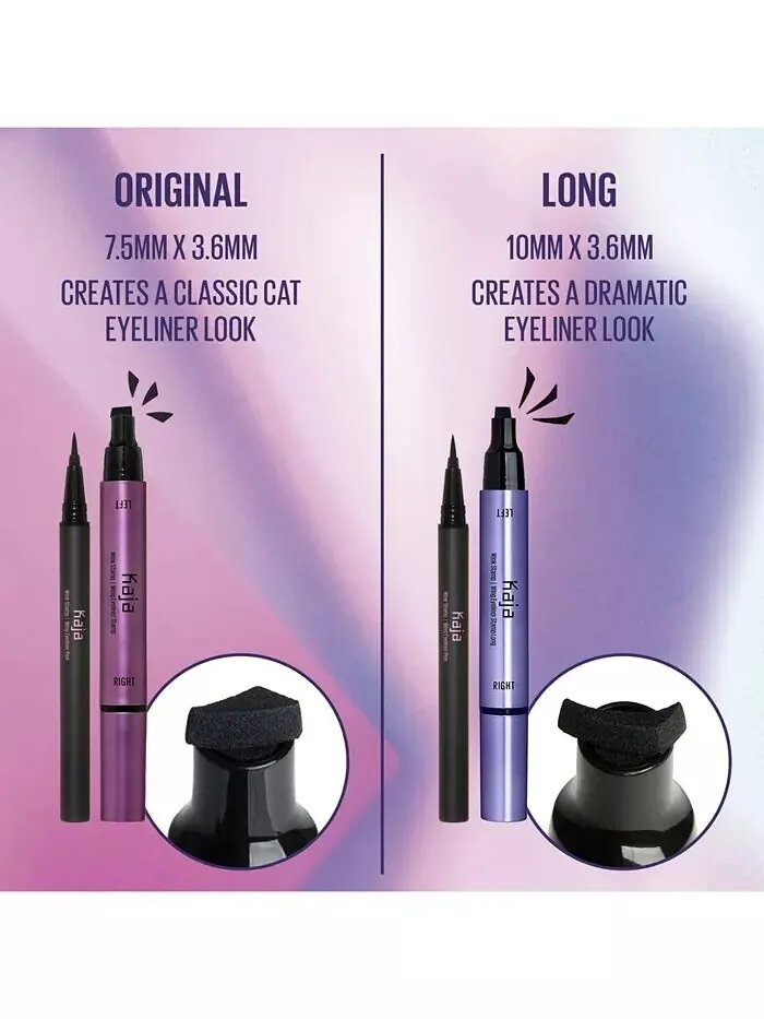 Wink Stamp Оригинальная водонепроницаемая подводка для глаз с крылышками, штамп и ручка Kaja — изображение 7 из 8