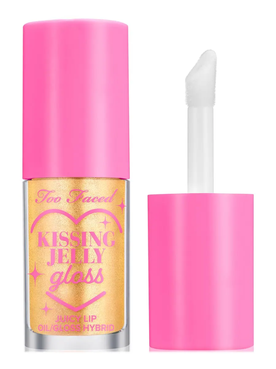 Блеск для губ Kissing Jelly Gloss Too Faced, цвет pina colada — без цвета