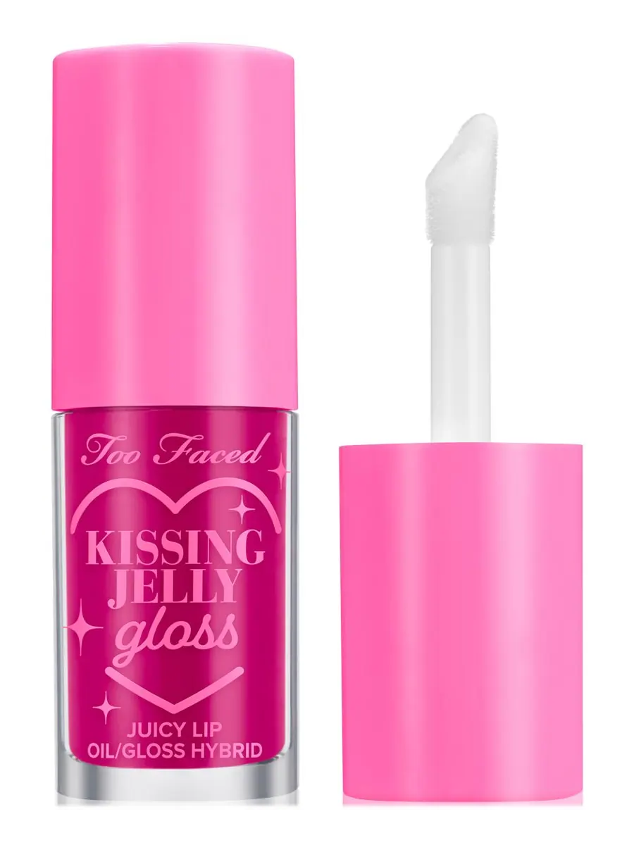 Блеск для губ Kissing Jelly Gloss Too Faced — красный