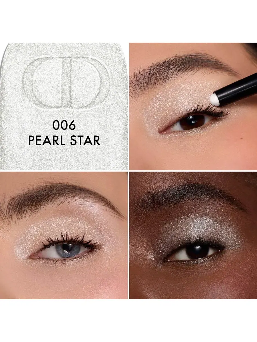 Водостойкие ультраскользящие тени-карандаш для век Diorshow Flash Stick, 1 г, 006 pearl star — изображение 4 из 7