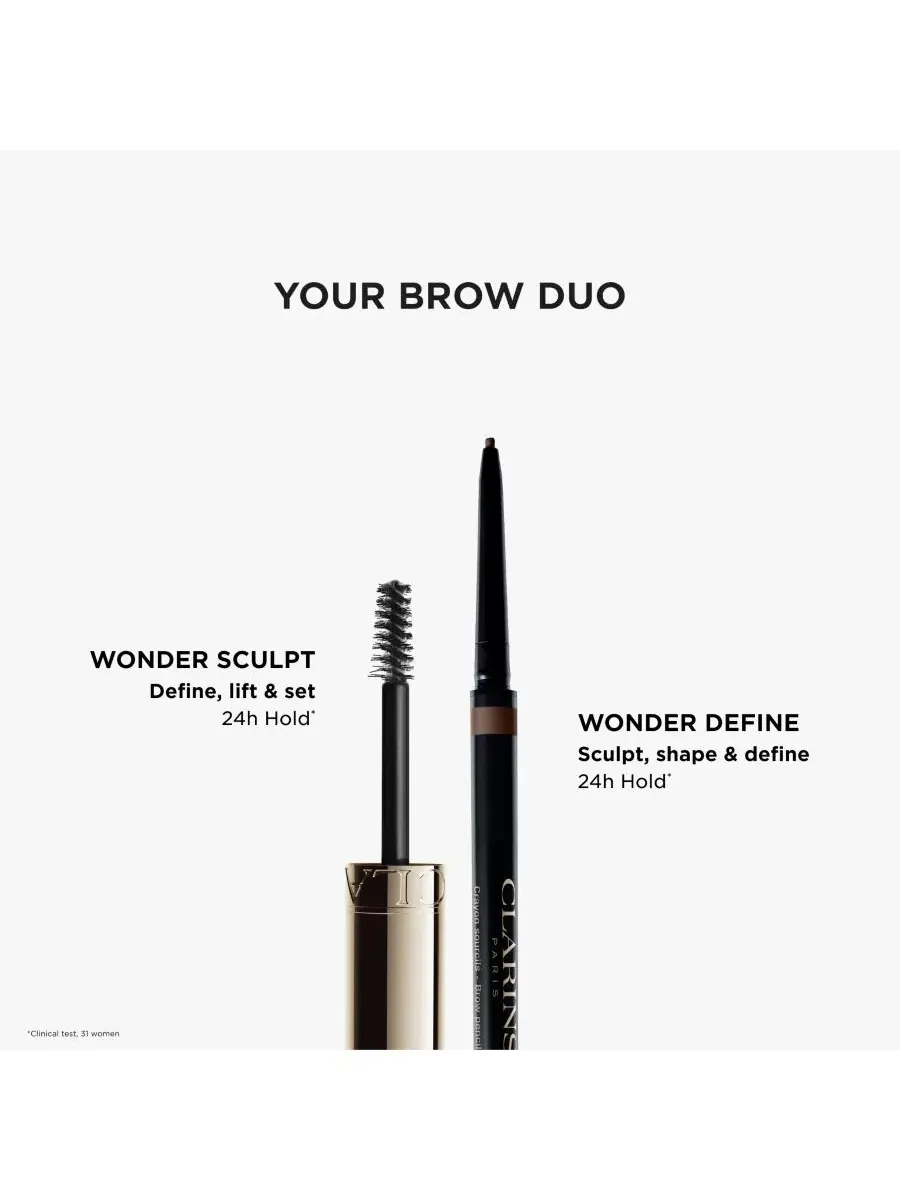Гель для бровей Wonder Sculpt Clear Waterproof, 3 мл Clarins — изображение 2 из 5
