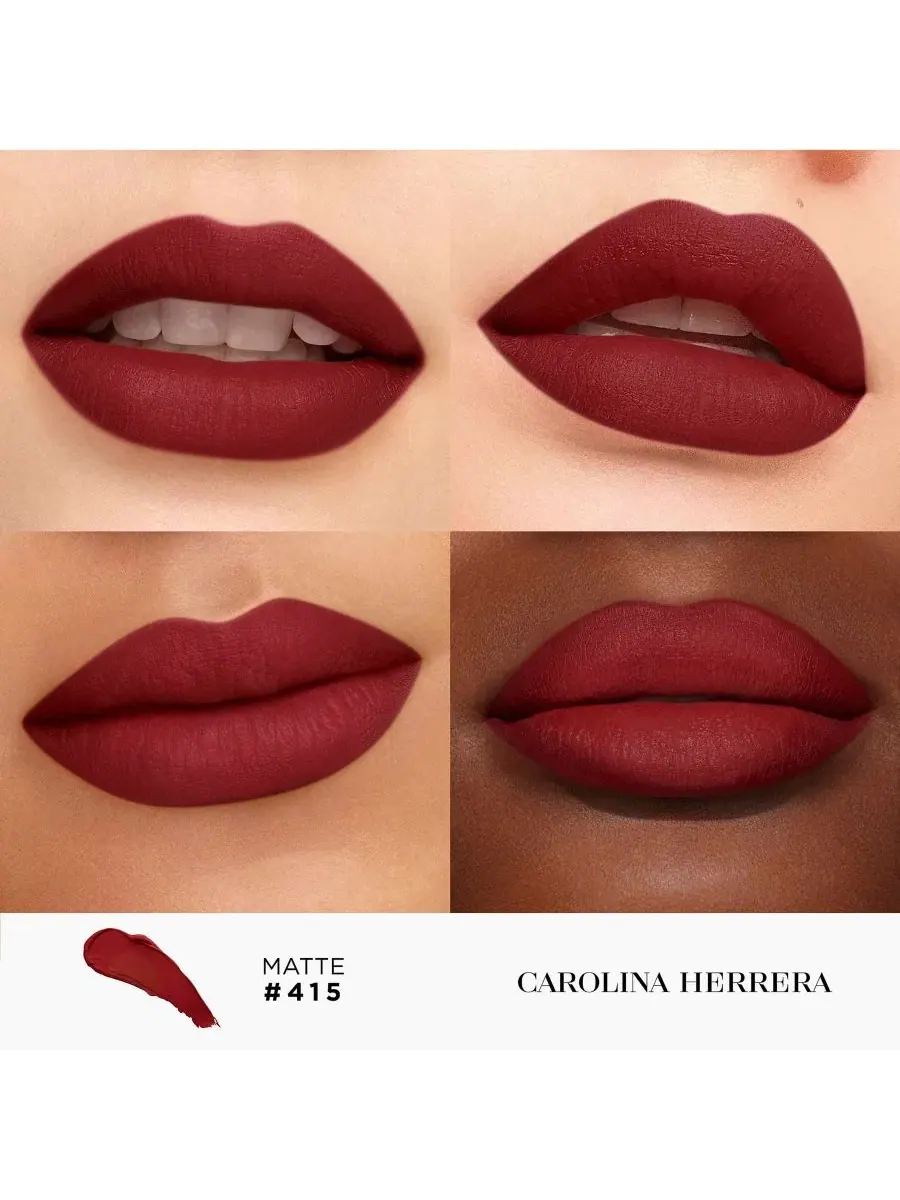 Матовая помада Fabulous Kiss Refillable с колпачком Love Karma Carolina Herrera — изображение 3 из 9