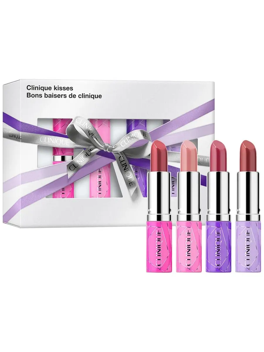 Набор из 4 помад Clinique Pop Longwear, Nude Pop, Blush Pop, Fig Pop, Plum Pop — изображение 1 из 6