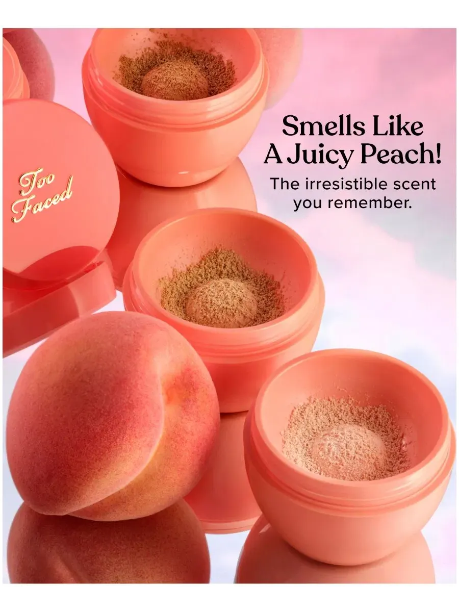 Пудра для закрепления макияжа Too Faced Peach Perfector, 14 г — изображение 4 из 9