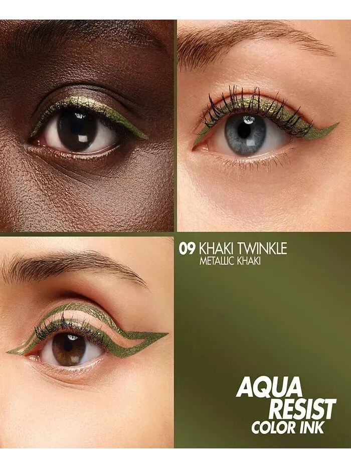 Жидкая подводка для глаз Aqua Resist Color Ink Make Up For Ever — изображение 3 из 5