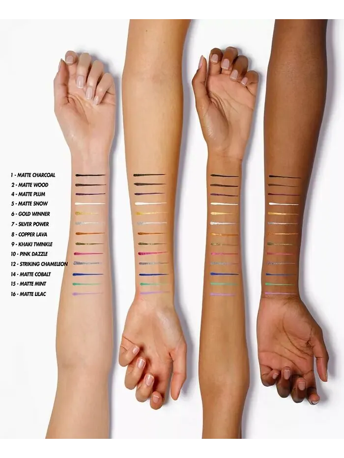 Жидкая подводка для глаз Aqua Resist Color Ink Make Up For Ever — изображение 5 из 5