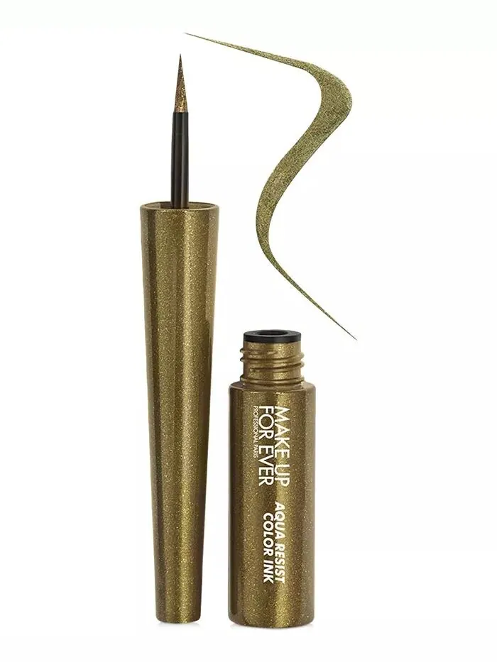 Жидкая подводка для глаз Aqua Resist Color Ink Make Up For Ever, цвет 15 Matte Mint - (Vibrant Mint — изображение 1 из 5