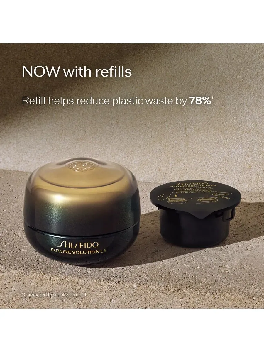 Shiseido Восстанавливающий крем для контура глаз и губ Future Solution LX, 0,6 унции — изображение 3 из 9