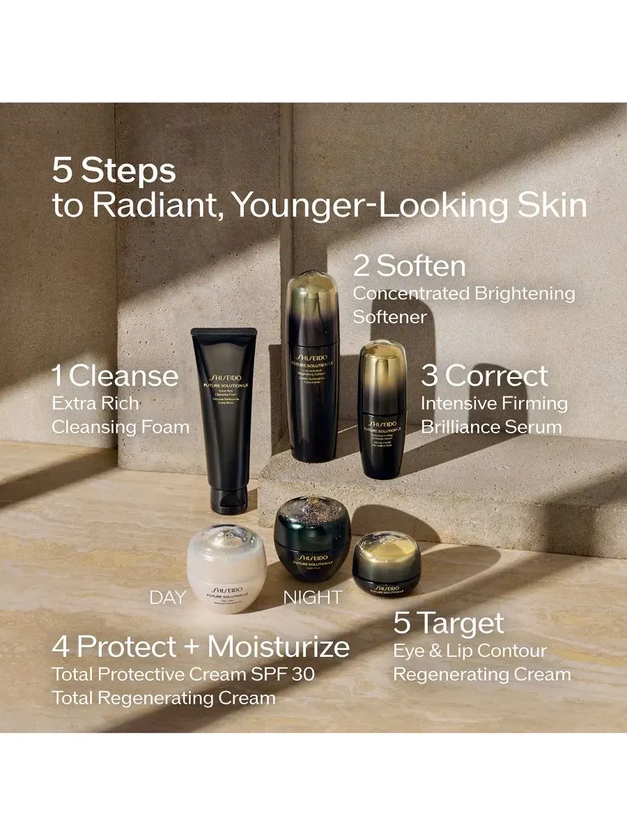 Shiseido Восстанавливающий крем для контура глаз и губ Future Solution LX, 0,6 унции — изображение 4 из 9