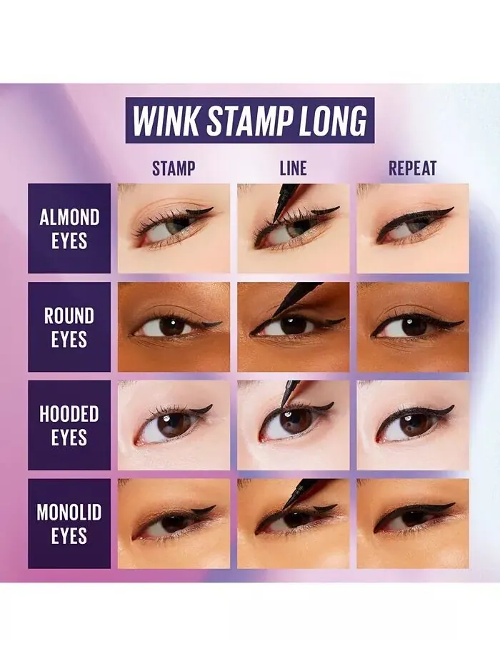 Длинная водостойкая подводка для глаз Wink Stamp и ручка с крылышками Kaja — изображение 2 из 8