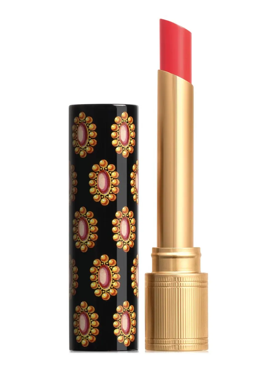 Губная помада Rouge de Beauté Brillant Glow & Care Gucci, 411 - Emmy Petal — изображение 1 из 10