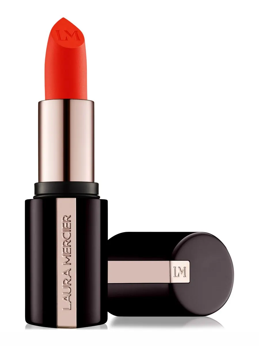 Матовая помада Caviar Smoothing Matte Lipstick Laura Mercier, цвет 500 flame challis