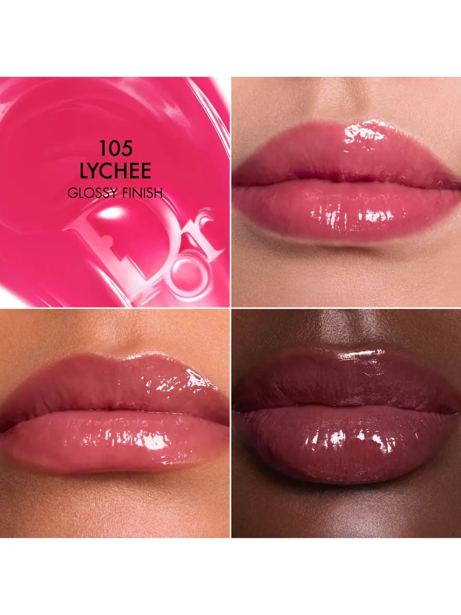 Бальзам для губ Addict Lip Glow Butter DIOR, цвет 105 lychee — изображение 2 из 10
