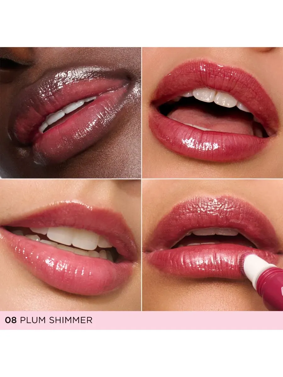 Губная помада-блеск с пептидами Clarins Lip Perfector, 08 Plum Shimmer — изображение 2 из 9