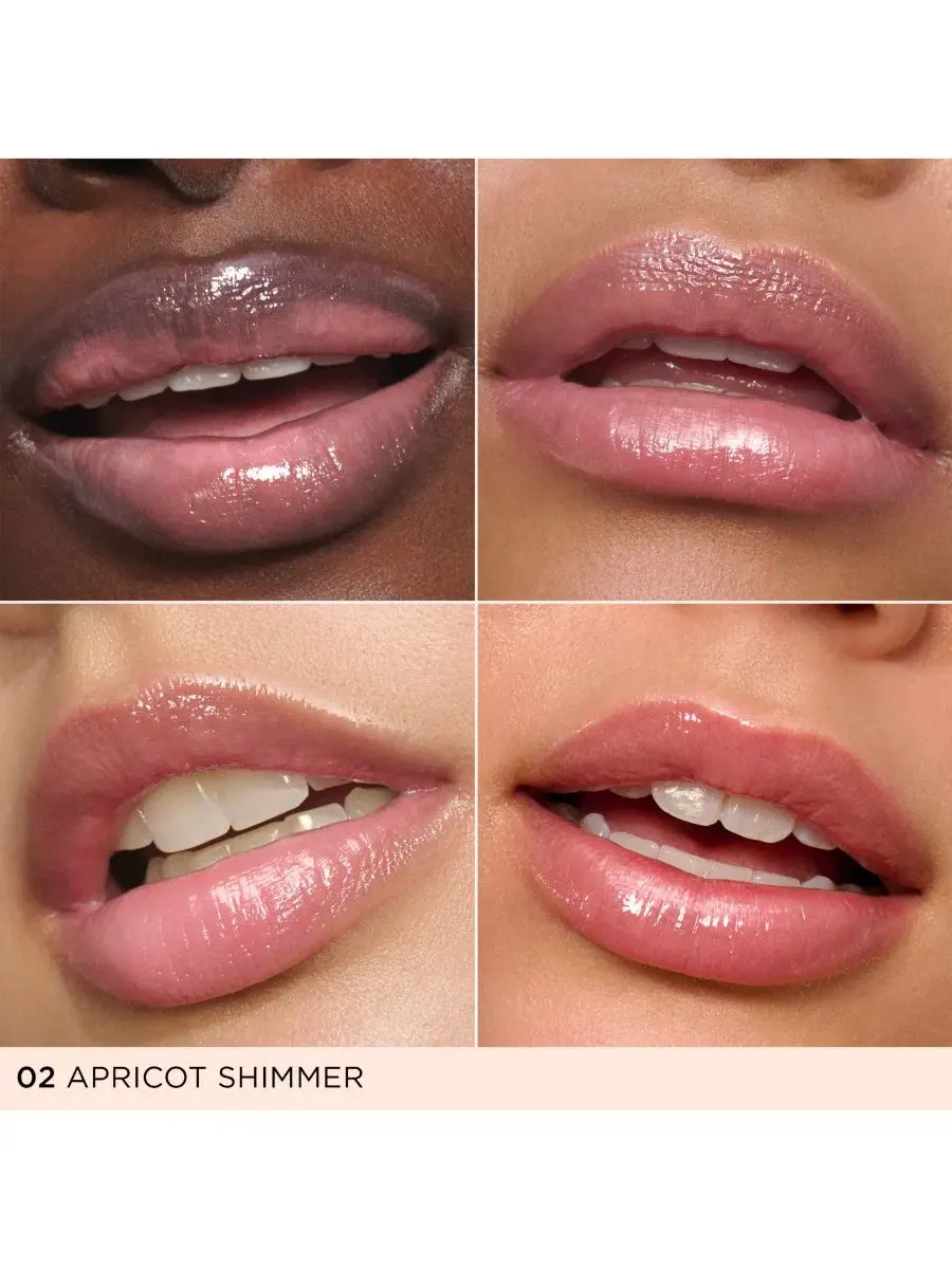 Губная помада-блеск с пептидами Clarins Lip Perfector, 02 Apricot Shimmer (Milky Peach) — изображение 2 из 9