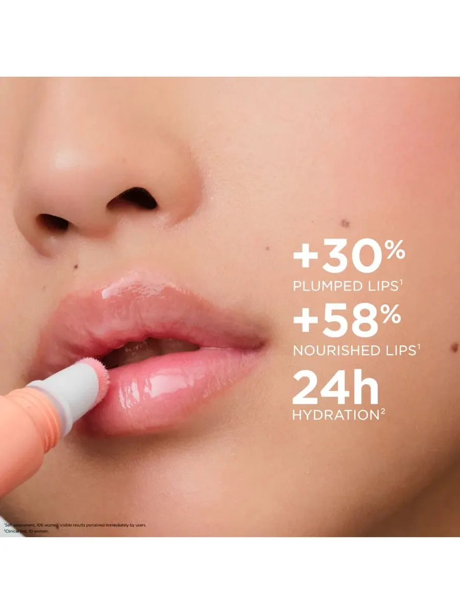 Губная помада-блеск с пептидами Clarins Lip Perfector, 02 Apricot Shimmer (Milky Peach) — изображение 3 из 9