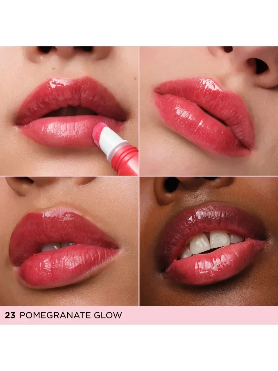 Блеск для губ с пептидами и объемом, 6 мл Clarins, 23 Pomegranate Glow — изображение 2 из 7