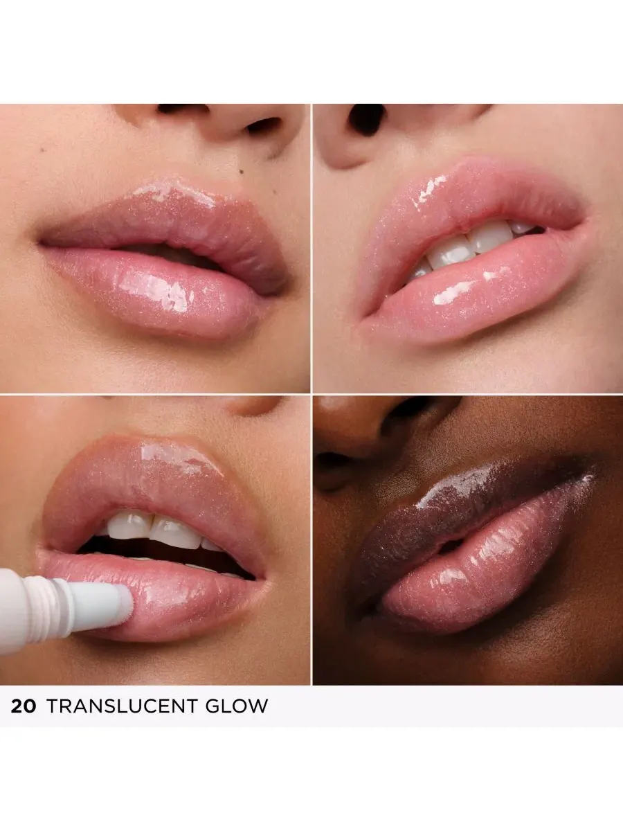 Губная помада-блеск с пептидами, увлажняющая Clarins, 20 Translucent Glow (Sheer Opal) — изображение 2 из 8