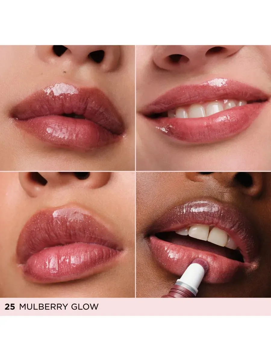 Блеск для губ с пептидами и увлажняющим эффектом, модель Lip Perfector Clarins, 25 Mulberry Glow — изображение 2 из 9