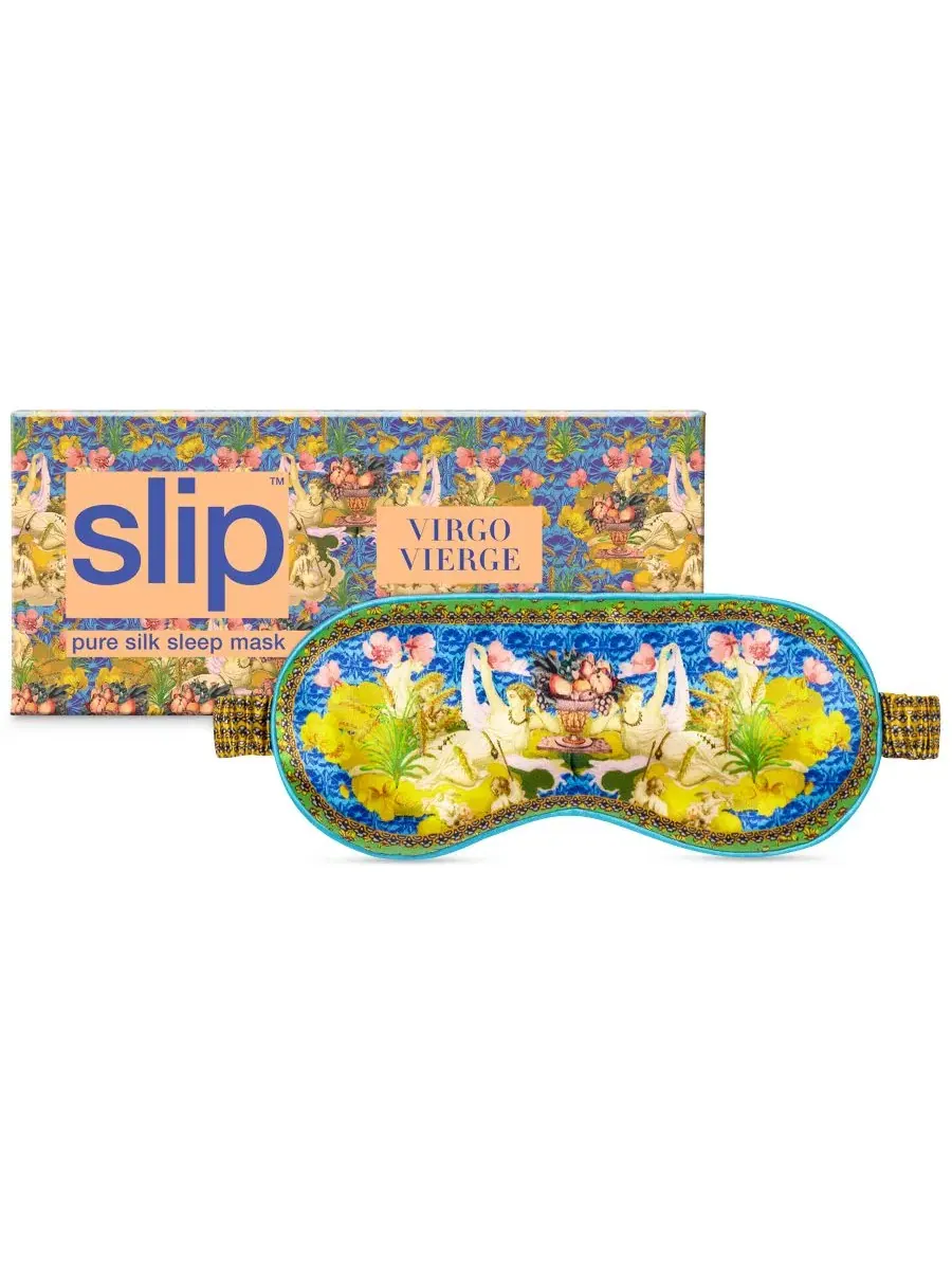 Шелковая маска для сна с зодиакальным принтом Slip, Virgo — изображение 1 из 4