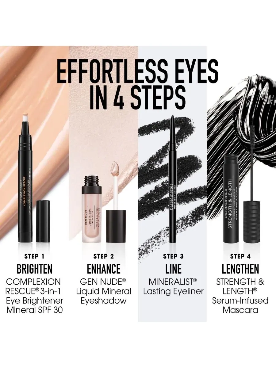 Тени для век жидкие минеральные Gen Nude Liquid Mineral Eyeshadow, 0.07 унции (2 мл) bareMinerals — изображение 4 из 9