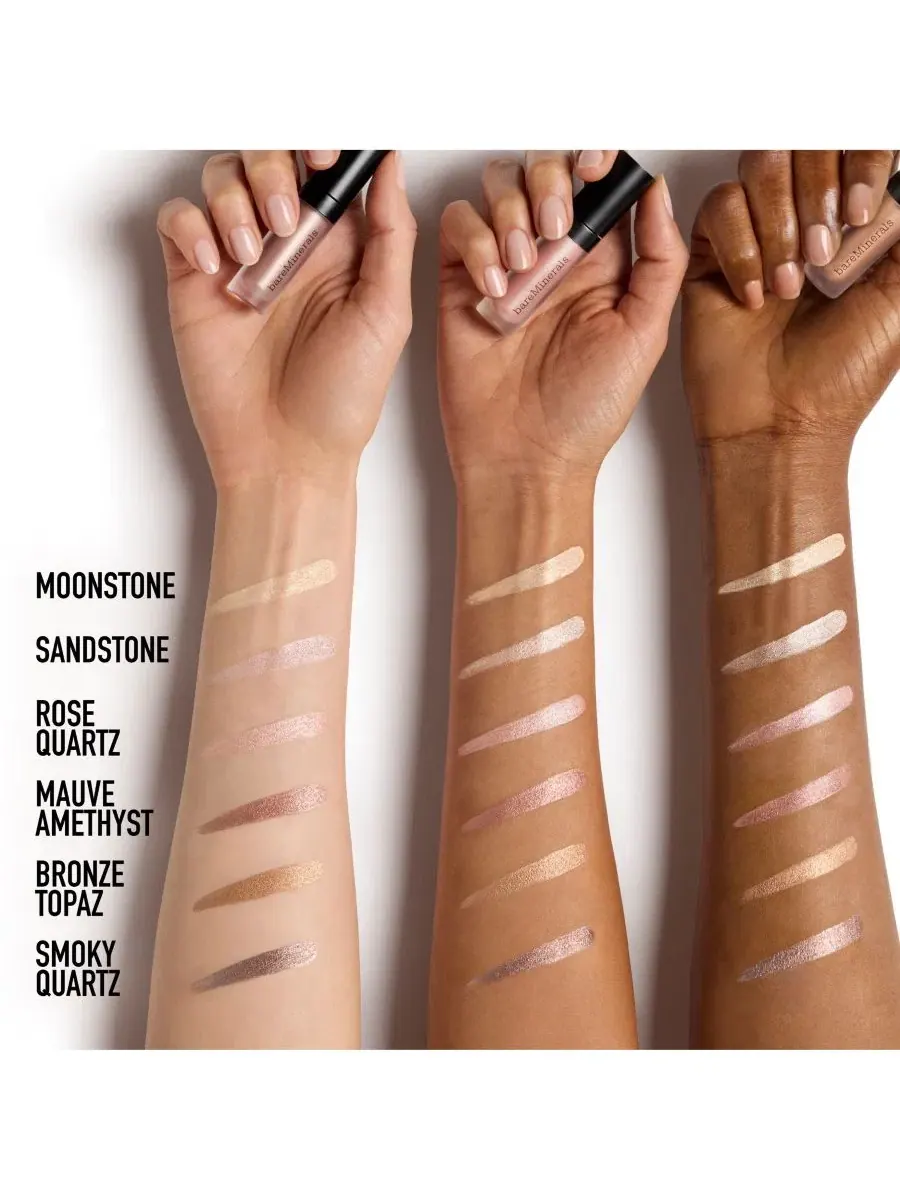Жидкие минеральные тени для век без крема, 2 г, с мерцающим пигментом, Gen Nude bareMinerals — изображение 7 из 9