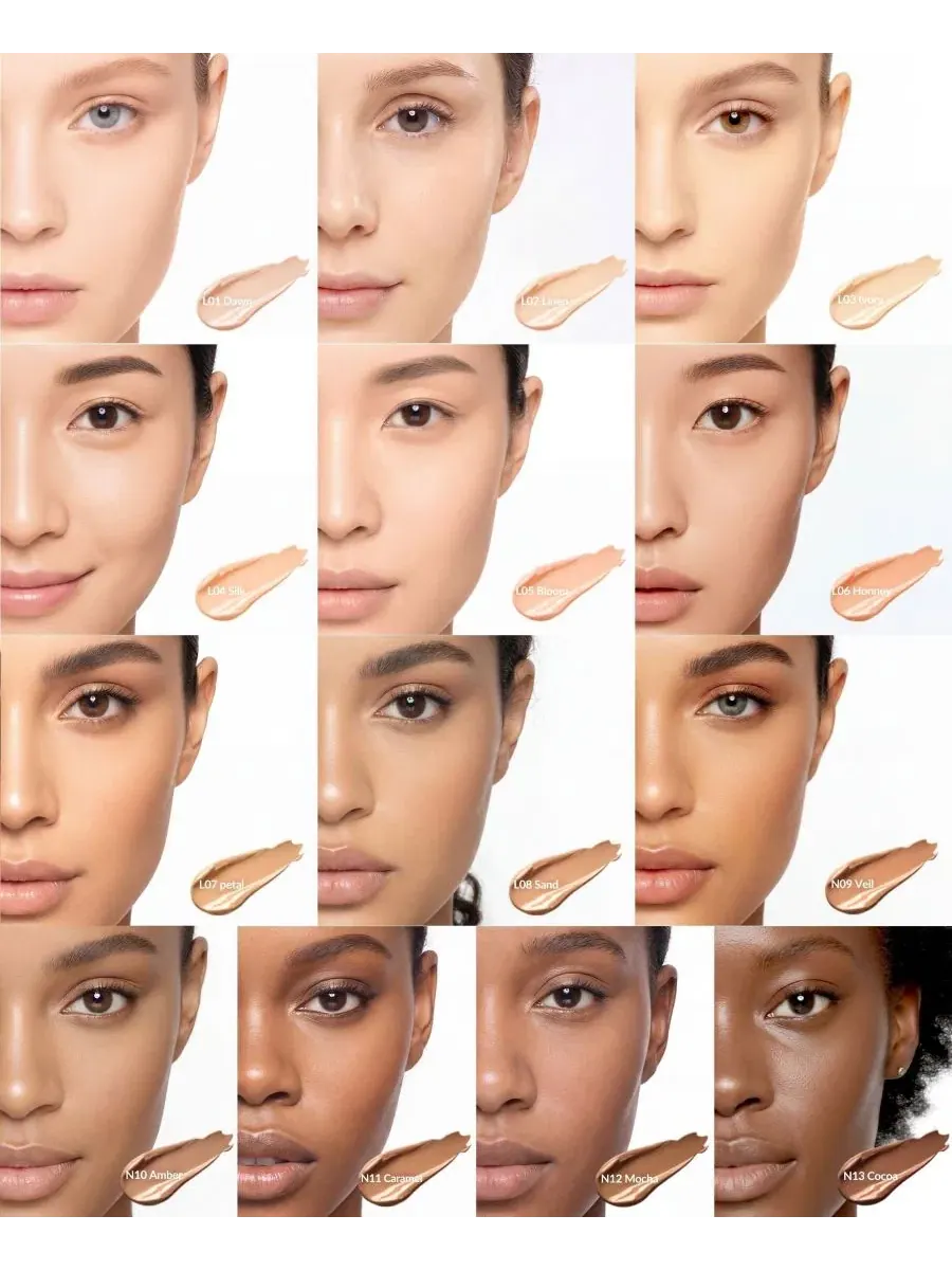 Подушечка для тональной основы с эффектом сияния, 2 шт., Flawless Glow SIIA Cosmetics, N09 Veil — изображение 3 из 10