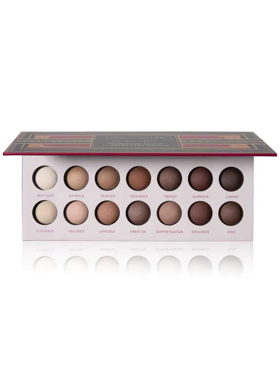 Laura Geller Beauty Запеченные тени для век The Delectables 14 с разным финишем - матовые оттенки — мульти
