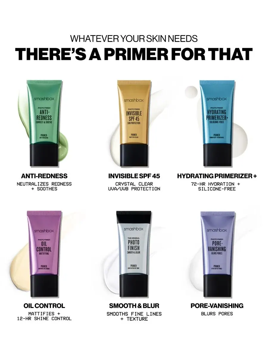 Матирующая праймер-основа под макияж Smashbox Photo Finish Oil Control, 10 мл — изображение 8 из 9