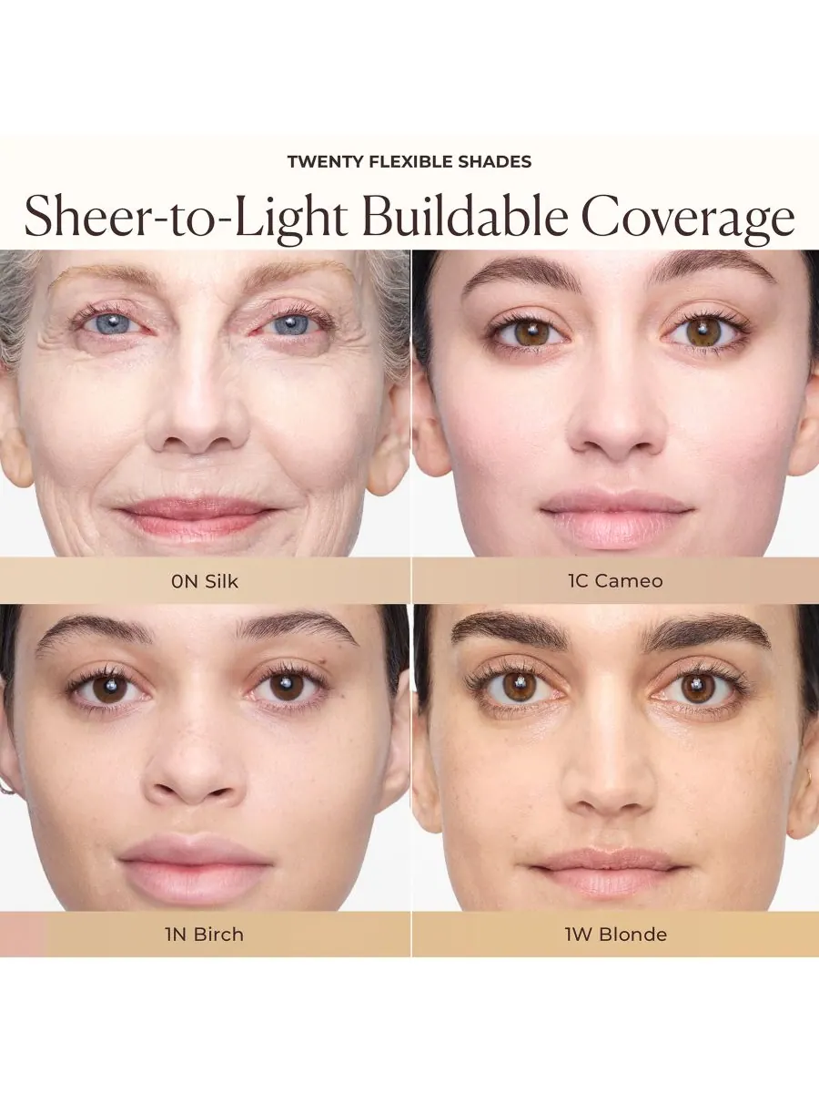 Крем для лица SPF LAURA MERCIER Тонирующий увлажняющий с эффектом сияния, цвет 1w blonde- fair with — изображение 3 из 10
