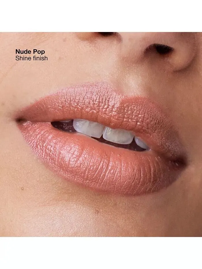 Губная помада Pop Longwear Shine, 0,14 унции Clinique, цвет Nude Pop — изображение 3 из 12
