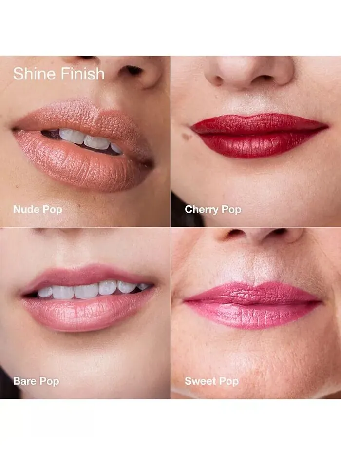 Губная помада Pop Longwear Shine, 0,14 унции Clinique, цвет Nude Pop — изображение 8 из 12