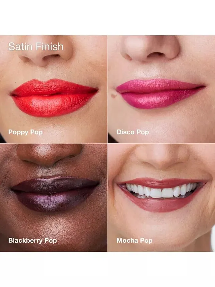 Губная помада Pop Longwear Shine, 0,14 унции Clinique, цвет Sugar Pop — изображение 9 из 12