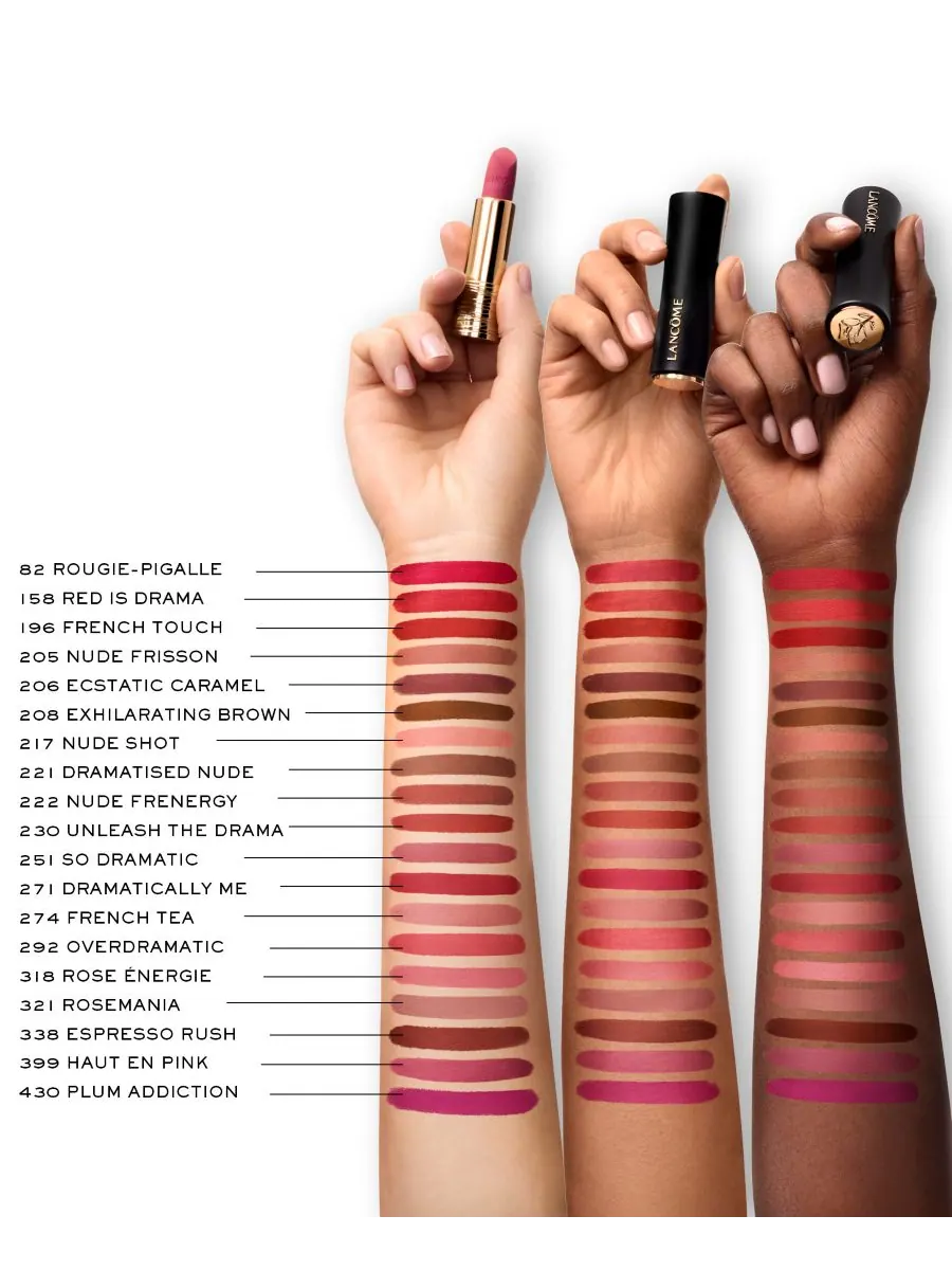 Матовая губная помада L'Absolu Rouge Drama Lancôme — изображение 6 из 8