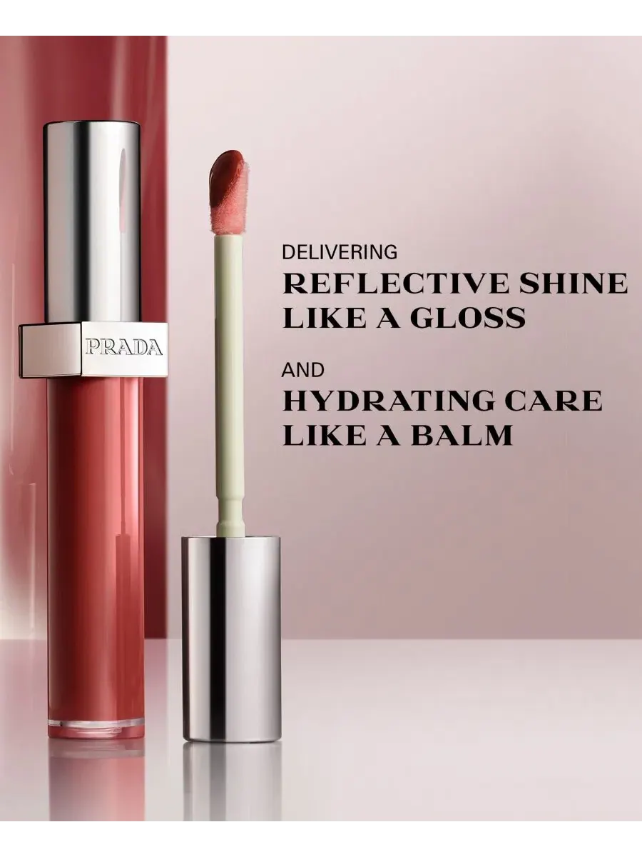 Жидкий бальзам для губ Prada Beauty Reflection, глянцевый, 9 г, Pixel Plum — изображение 2 из 7