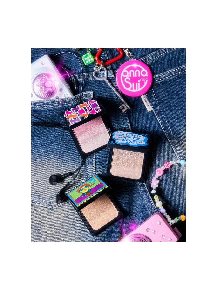 Палетка теней-хайлайтер Shimmering Powder NYC Collection Anna Sui, 03 Drowsy Copper — изображение 8 из 8
