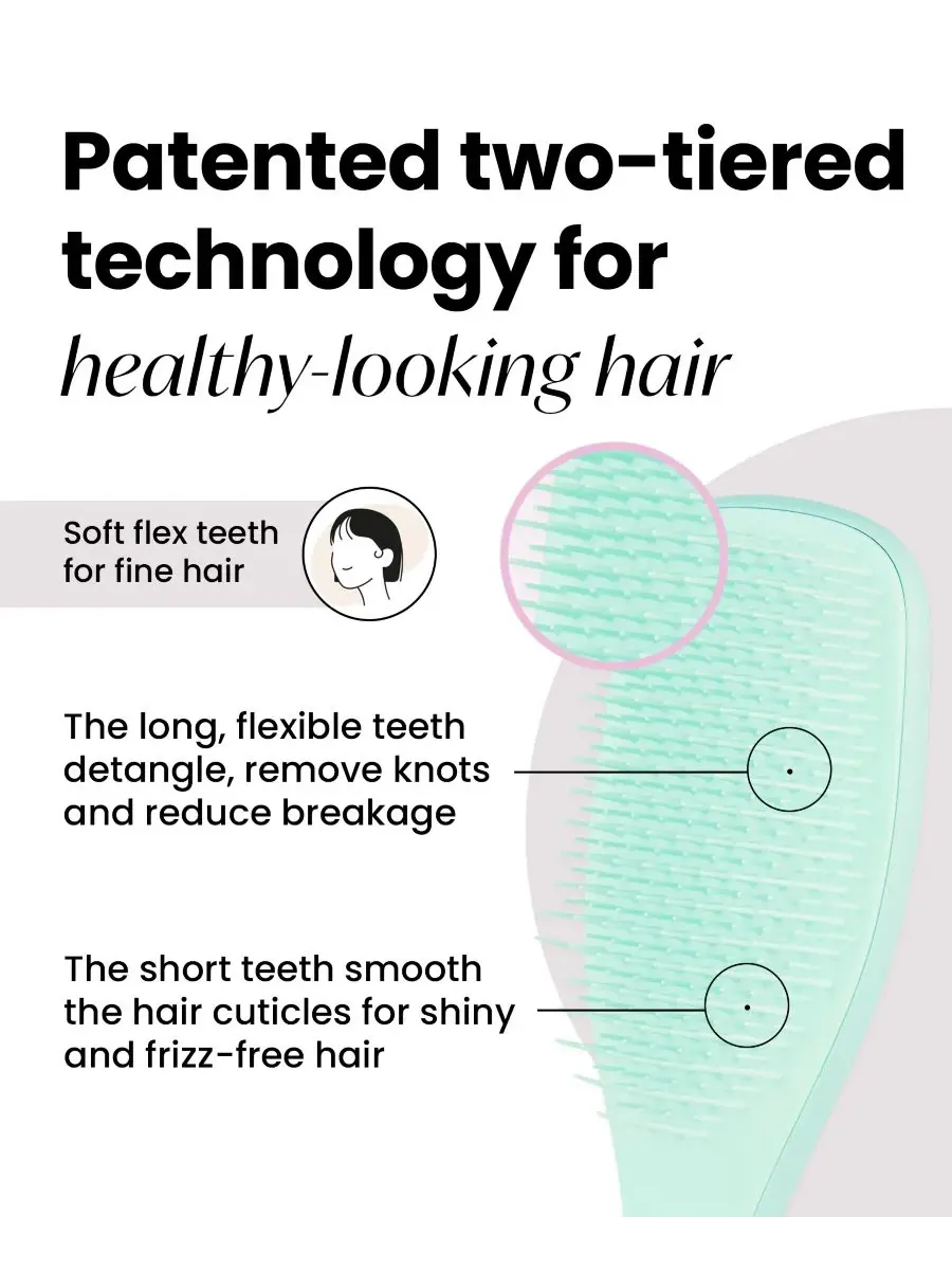 Идеальная расческа для распутывания тонких и ломких волос Tangle Teezer — 10